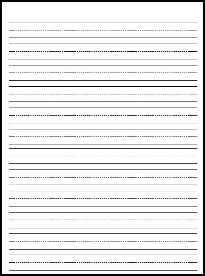 Free printable writing paper  lined writing paper, dotted 