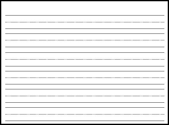 Lined Paper For Learning To Write